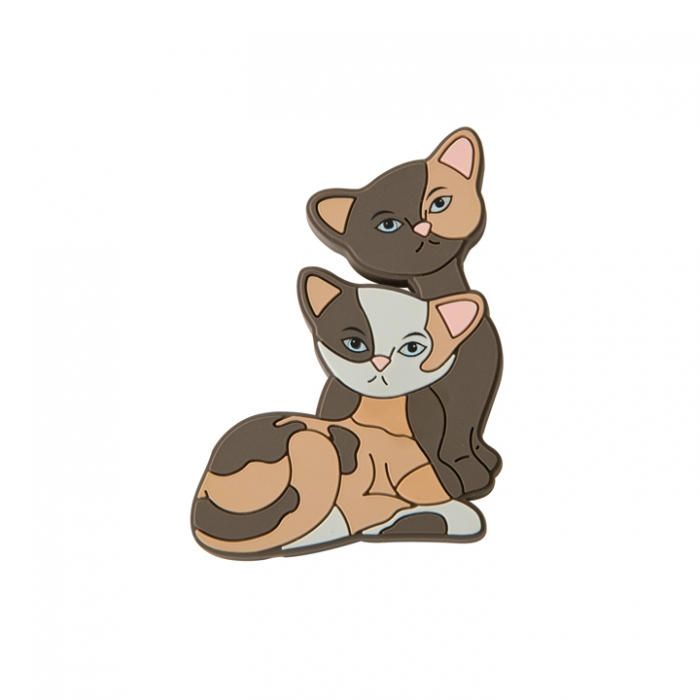 KITTY DE LUXE: Magnet - Calico Kitties